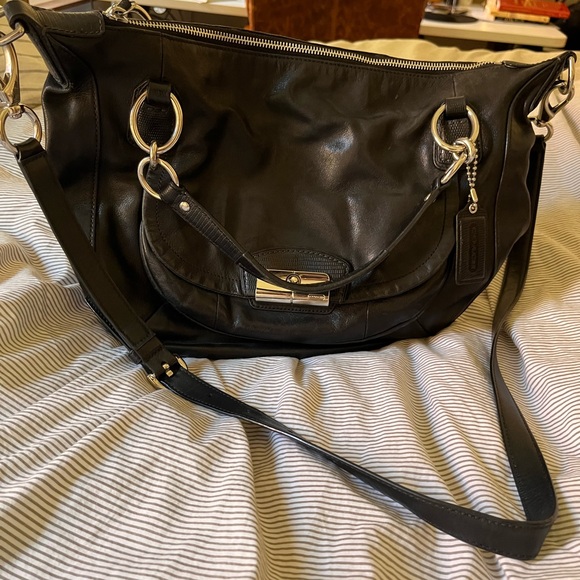 Coach Kristin Purse, Black Leather - Picture 4 of 10